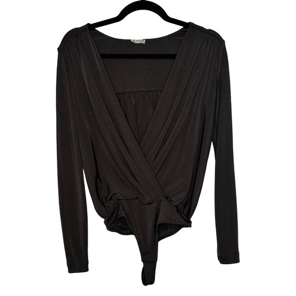 Free‎ People Deep V Body Suit Long Sleeve Size XS - Picture 1 of 7